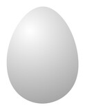 Fototapeta  - White egg isolated on transparent background