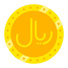 Sticker - Riyal Flat Icon