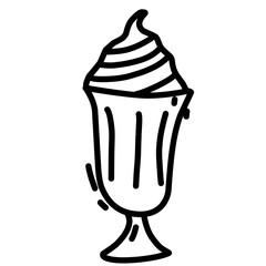 Sticker - Doodle Ice Cream Vector