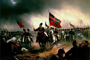 Wall Mural - Battle of Waterloo