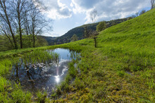 District Schwäbisch Hall Vacation And Recreation Trip Place Braunsbach View Into Kocher Valley	