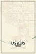 © Rezona - Retro US city map of Las Vegas, Nevada. Vintage street map.