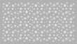 Various snowflakes on a grey background - digital illustration.