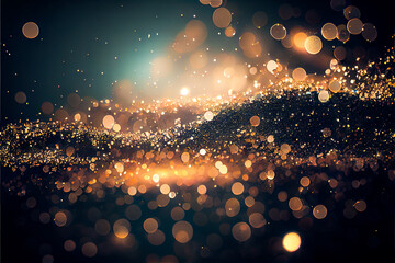 Sticker - colorful glitter background suggesting magic and luxury with a cozy atmosphere