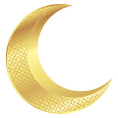 Sticker - golden crescent moon