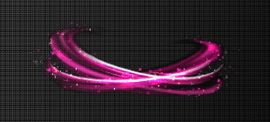 Wall Mural - pink vapor flows with hearts and sparkles. concept of love, romance, valentine day with abstract air