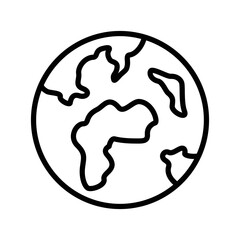 Wall Mural - World globe vector icon symbol design