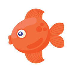 Sticker - exotic gold fish