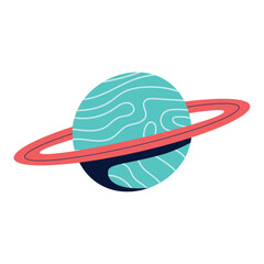 Sticker - saturn planet space outer