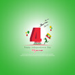 vector illustration for Myanmar independence day