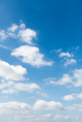 Wall Mural - blue sky with white clouds background