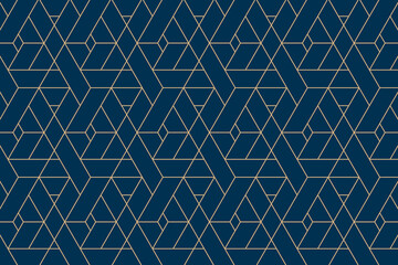 Vector seamless decorative geometric shapes pattern background