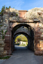 Entrance Portal To Roetteln Castle Ruins, Binzen, Germany, Europe