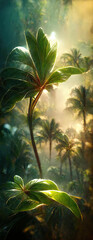 Paradise Nature in Tropical Forest