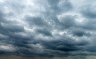 Wall Mural - dramatic sky with dark clouds