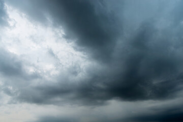 Wall Mural - dark clouds fill the sky