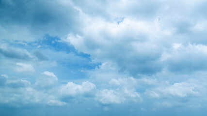 Wall Mural - blue sky covering with white cumulus
