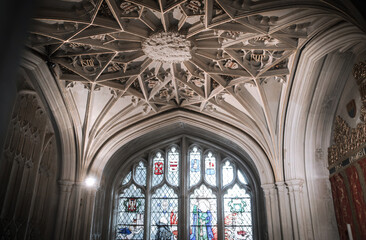 Poster - Central Nave in Collegiate Church of Saint Peter in Westminster Abbey. London