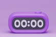 Digital Alarm clock 3d icon. 3d renderin