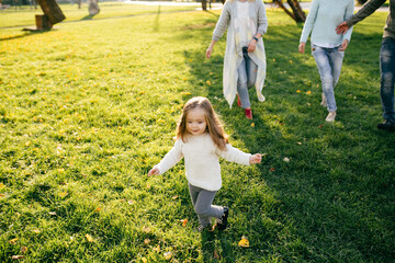 Sticker - Family in green nature together