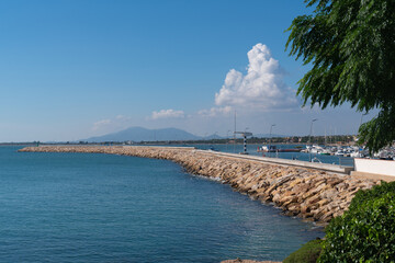 Wall Mural - Harbour wall L`Ampolla Spain Catalan port Catalonia Tarragona province