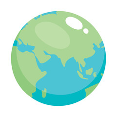 Poster - earth planet icon