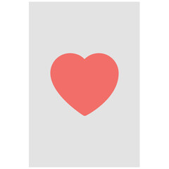 Canvas Print - Heart Card 