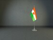 Niger, Republic of the Niger Flag, Desktop Flag- 3D Render