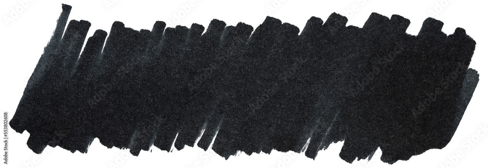 Black marker paint textures. Stroke isolated on transparent background ...
