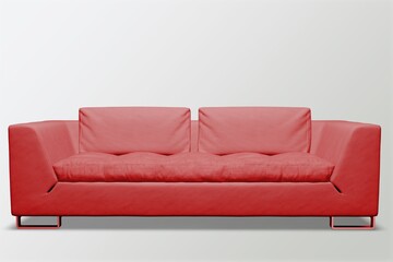 Sticker - Modern stylish sofa couch on background