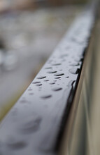Raindrop On Railings