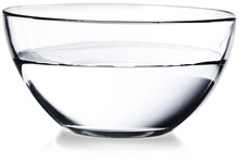 Big Glass Bowl Full Of Clear Water