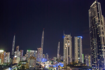 Wall Mural - Surfers Paradise skyline at night, Queensland - Australia