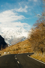 Wall Mural - road to the mountains