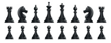 Chess Pieces Black