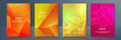 © Badr Warrior - Modern abstract covers set, minimal covers design. Colorful geometric background, vector illustration.
