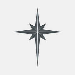 star north quality vector illustration cut