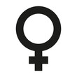 woman or female symbol icon. Gender illustration
