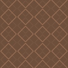 Brown Seamless Pattern With Squares, Rhombus. Outline Pattern With Simple Geometric Ornament. Repeated Squares Abstract Background. Modern Style Surface Design.