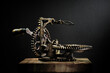 Metal potato peeler gears and  sprockets in machine, old and rusted closeup still life with beautiful textures and shape. Fine art