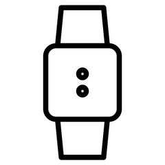 digital clock line icon