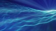 Abstrakte fraktale Wellen in blau - Endlosschleife