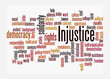 © lali - Word Cloud with INJUSTICE concept, isolated on a white background