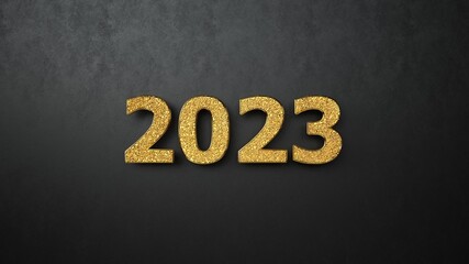 Wall Mural - 2023 Golden Numbers