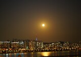 Fototapeta  - 남산타워 보름달 꽂기