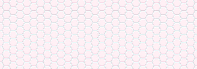 Wall Mural - Embossed Light Pink Hexagon On Light Blue Backgrounds. Abstract Tortoiseshell. Abstract Honeycomb. Abstract pattern football. Sweet Pastel Color