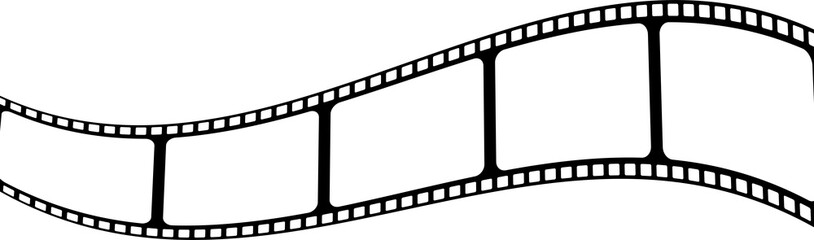 curved film strip icon. png image