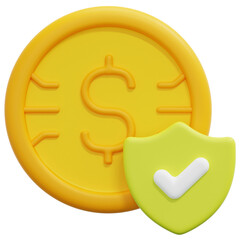 Poster - money 3d render icon illustration