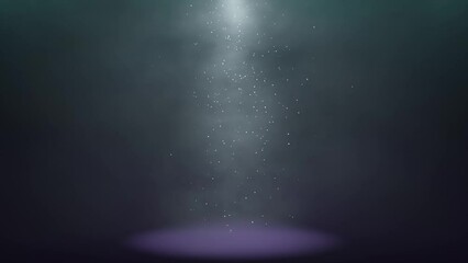 Wall Mural - festive christmas background with flying snowflakes and shimmering particles.