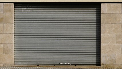 trade metal rolling door background